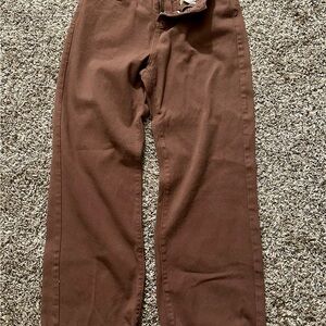 Brown Casual Pants